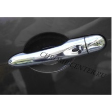 Накладки на передние дверные ручки (нерж.сталь) Renault Clio IV (2012-)